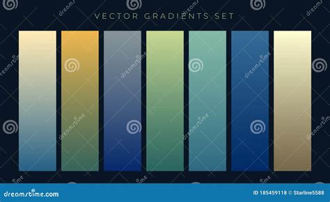 Web Theme Gradients Set Design Stock Vector Illustration Of Color