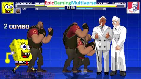 Team Fortress 2 Characters The Heavies And Spongebob Vs Colonel