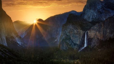 1366x768 Sunrise At Tunnel View Yosemite National Park 5k Laptop Hd Hd