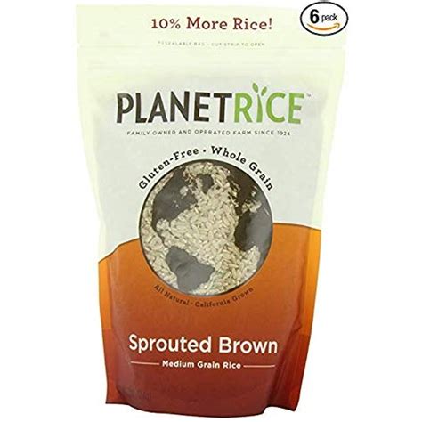 Planet Rice Sprouted Brown Gaba Rice For Meal Prep And Bulk