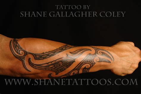 Maori Polynesian Tattoo Maori Forearm Tattoo On Anthony