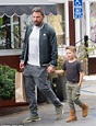 Ben Affleck holds hands with son Samuel as he treats him to ice cream ...