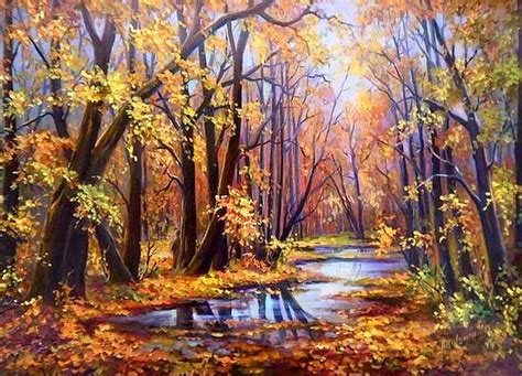 Anca Bulgaru Oil Painting Landscape Autumn Painting Landscape Pictures