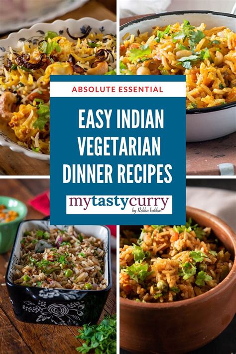If you are looking to include a chicken curry, check out the chicken options here. 8 One pot Vegetarian Indian Dinner recipes - My Tasty Curry