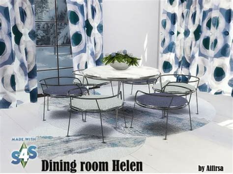 Sims 4 Helen Dining Room At Aifirsa The Sims Game