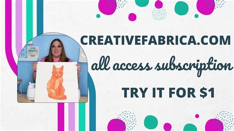 Creative Fabrica All Access Membership For 1 Subscriptions To Use