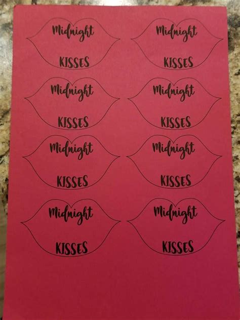 midnight kisses printable new year s eve party themes lip outline kiss party new year