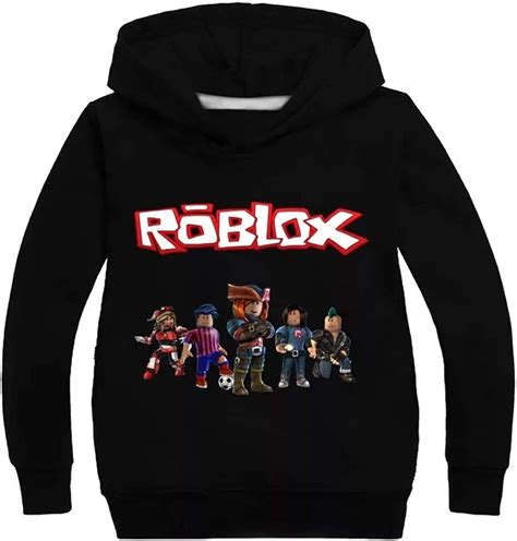 Fashion 1938 Boys Girls Roblox Hoodies Roblox Pullover Hooded Tops For