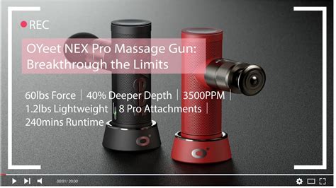 Oyeet Nex Pro Massage Gun Breakthrough The Limits Future Tech On Youtube Shop Now Youtube