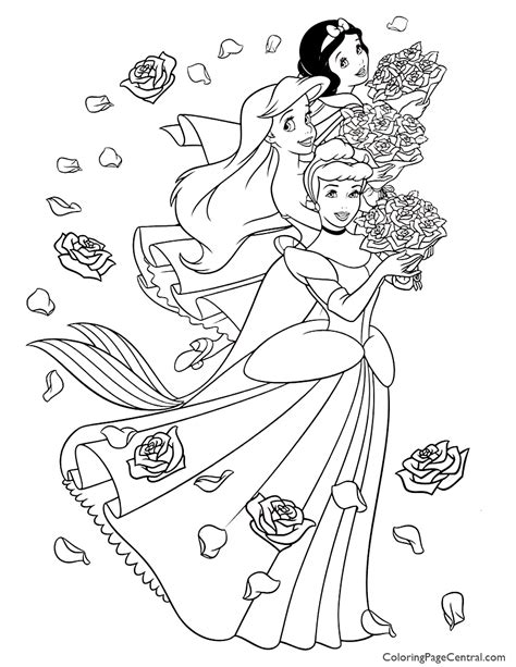 426,951 disney princess cinderella and prince charming get crafts, coloring pages, lessons, and more! Disney Princesses 05 Coloring Page | Coloring Page Central