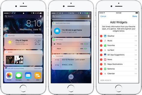 Ios 10 Preview Your New Lock Screen With Raise To Wake Widgets