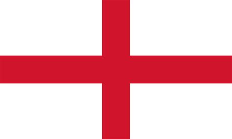 Izada en 1191, la bandera histórica de san jorge se convirtió en la bandera de inglaterra en 1278. Bandera de Inglaterra
