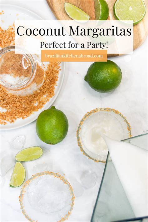 How To Make A Coconut Margarita 4 Ingredient Coconut Cocktail