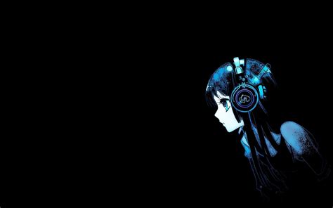 Anime Girl Listen Music With Headphone Wallpapers Hd