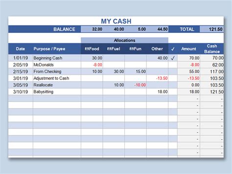 Excel Of Simple Basic Money Tracker Xlsx Wps Free Templates