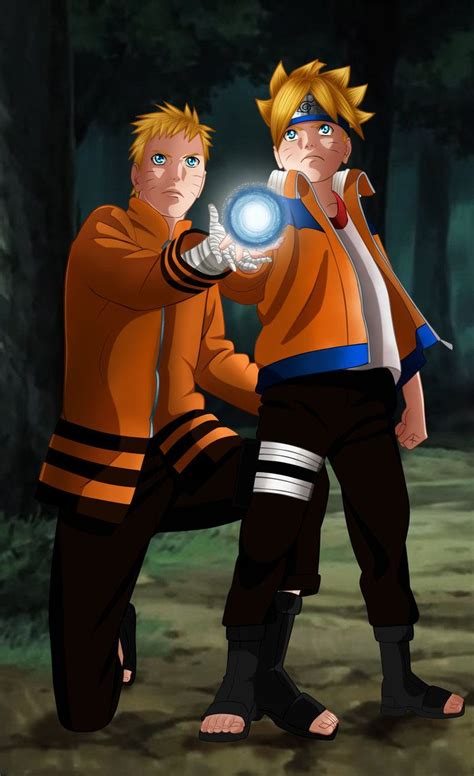 Naruto Father And Son By Mimisempai On Deviantart Naruto Shippudden