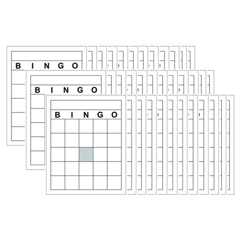 Blank Bingo Cards 36pkg Top3520 Top Notch Teacher Products Bingo