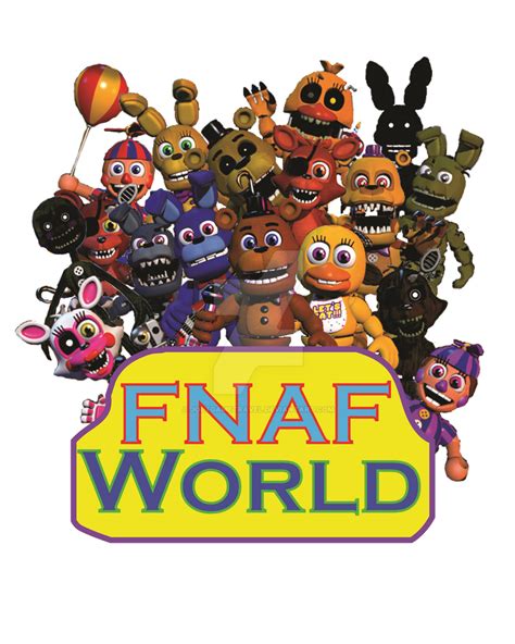 my CUSTOM fnaf world logo *101 watchers* by JoltGametravel ...