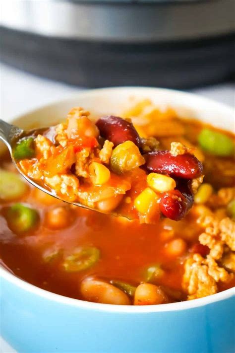 We did not find results for: Instant Pot Turkey Chili is an easy pressure cooker chili recipe using ground turkey, chunky ...