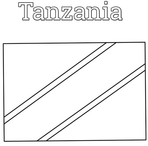 Tanzania Coloring Pages Coloringlib
