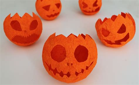 Las Mejores Como Hacer Calabazas De Halloween Con Globos Y Papel