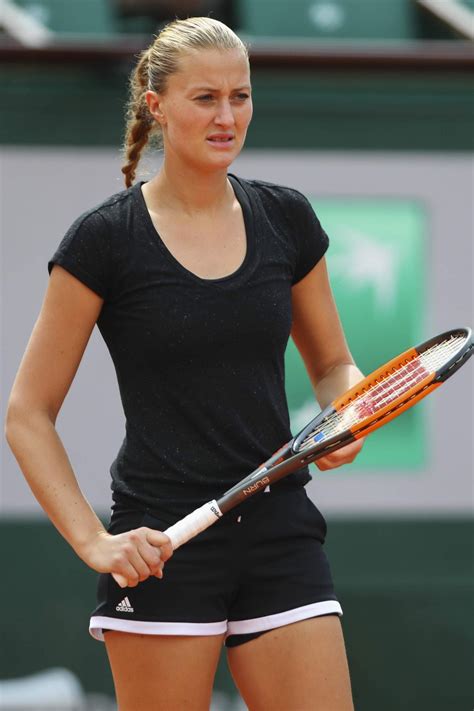 Kristina Mladenovic Kristina Mladenovic Seen During A Match During
