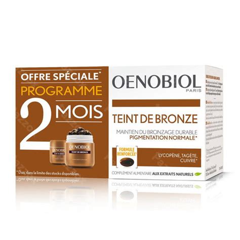 Oenobiol Teint Bronze Caps 2x30 Pazzox Pharmacie En Ligne