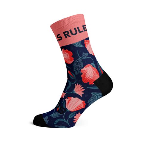 Sox Footwear Girls Rule Blush Premium Sock Ballistic Bike Trading