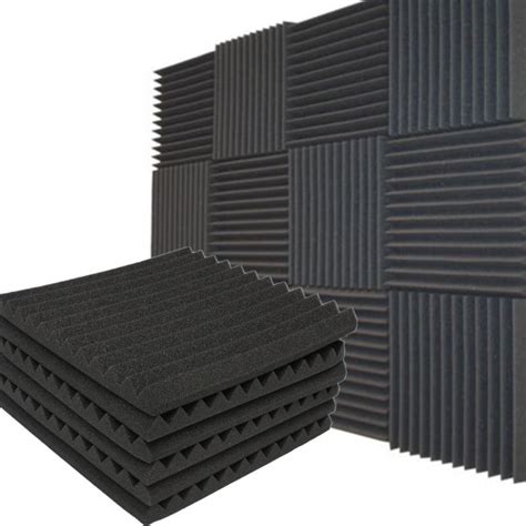 12 Pack Acoustic Panels Studio Soundproofing Foam Wedges Wall Foam