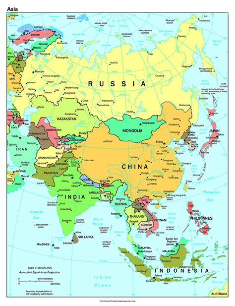 Map Of Asia Political World Map Blank And Printable