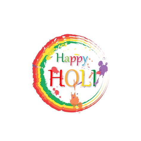 Happy Holi Color Vector Art Png Happy Holi Colorful Circle Design