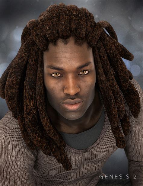 Messy Dreads For Genesis 2 Males Daz 3d