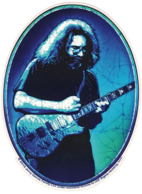 Grateful Dead Jerry Garcia 1978 Playing Guitar Window Sticker Decal