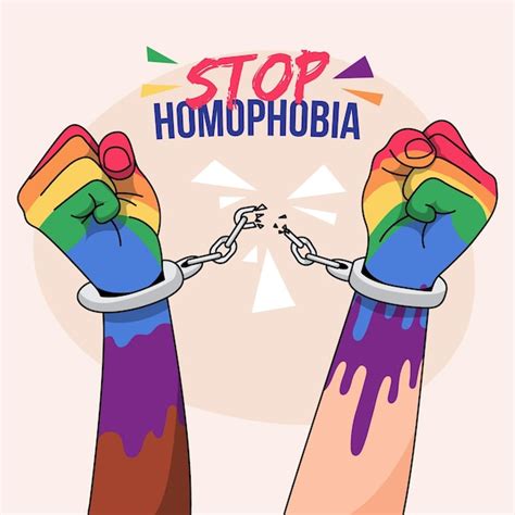 detener el concepto de ilustración de homofobia vector gratis