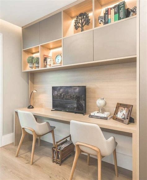 Awesome 38 Stunning Small Home Office Furniture Design