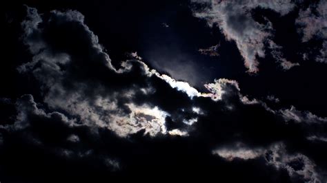 Sky Moonlight Dark Clouds Moon Night Wallpaper 3872x2176