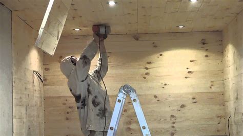 We talked to some pros about how to remove, and found they're not as easy to get rid of as you might hope. Sanding of ceiling - YouTube