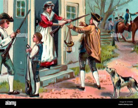 Call to Arms - American Revolution. Citizen soldiers prepare to fight