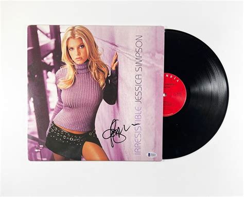 Jessica Simpson Irresistible Record Album Lp Vinyl Signed Certified Authentic Beckett Bas Jsa