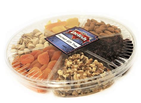 Gourmet Nut And Dried Fruit Variety 6 Section T Tray Its Delish