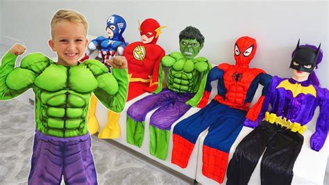 Vlad Turns Into A Superheroes Compilation Video For Children Youtube