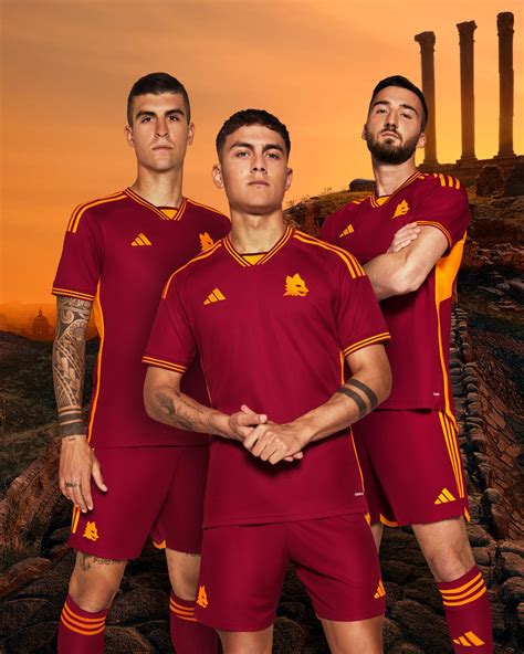 As Roma 2023 24 Pre Season Home Kit