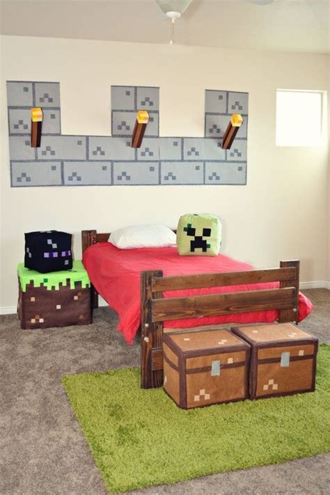 Kids Minecraft Bedroom Ideas Wallpaperuse