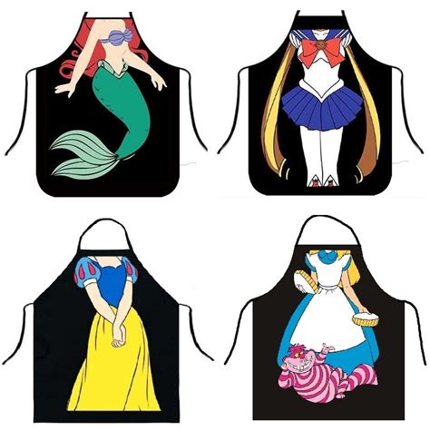 Sexy Apron Creative Kitchen Apron Funny Mermaid Women Aprons Dinner Party Cooking Apron Adult