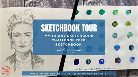 Sketchbook Tour My 30 Day Sketchbook Challenge 2020 Sketchbook Youtube