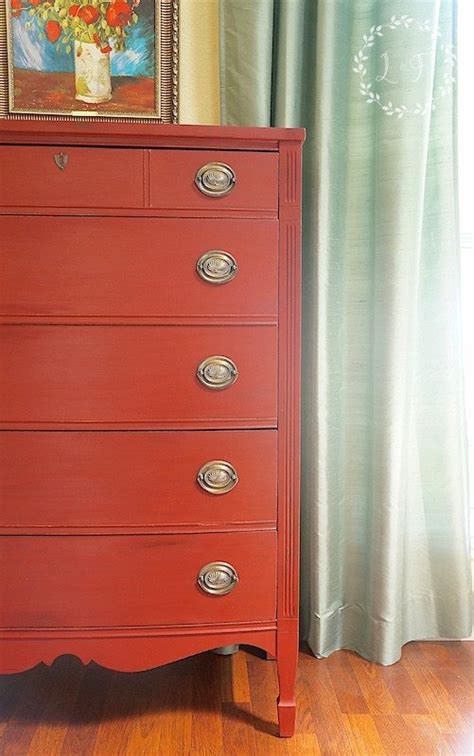 10 Beautiful Red Painted Furniture Makeovers Craftivity Designs