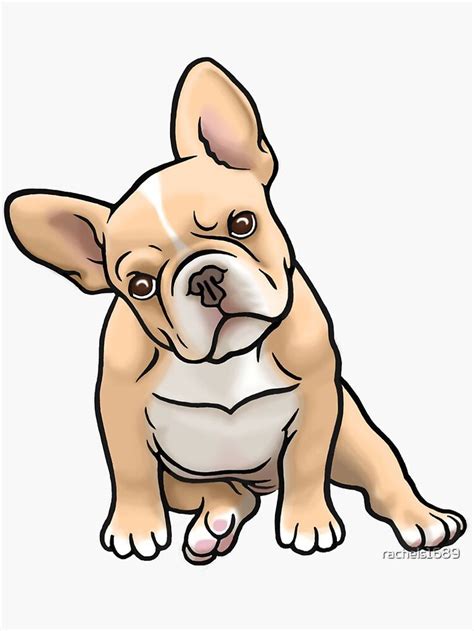 Frenchie Sticker By Rachels1689 Redbubble Bulldog Drawing French
