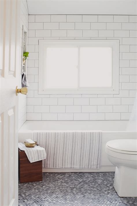 White 4x8 Subway Tiles Bath Remodel Pinterest