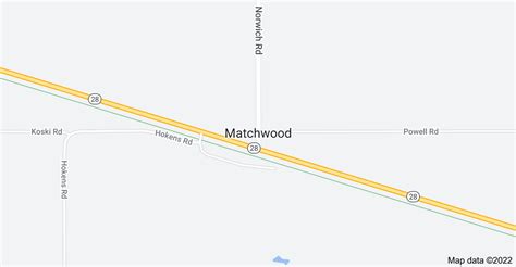 Matchwood Michigan Map Printable Map Printable