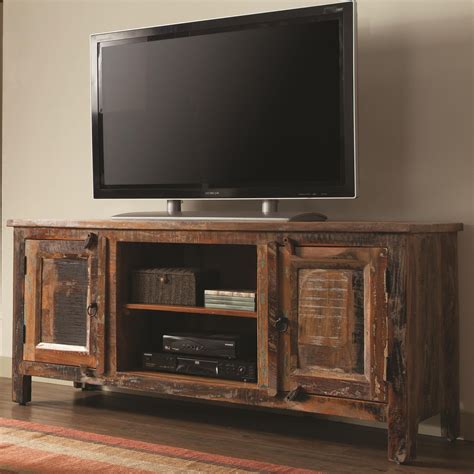 Coaster Accent Cabinets Reclaimed Wood Tv Stand Value City Furniture